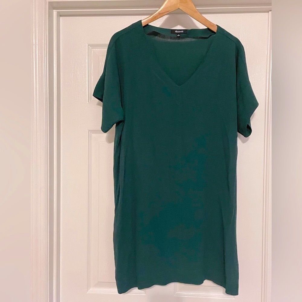 Madewell Teal Shift Dress - Picture 5 of 6